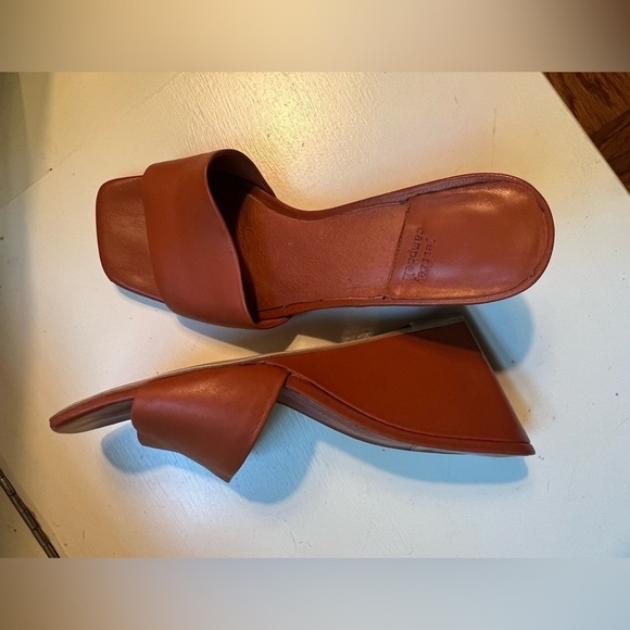 Jeffrey Campbell Appetit Wedge Leather Slide Sandal 9 - Picture 3 of 8